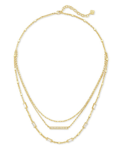 Addison Multi Strand Necklace Gold