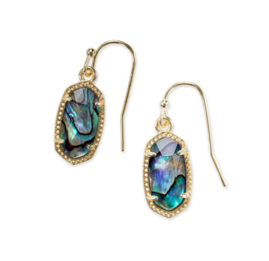 Lee Earring Gold Abalone-Jewelry-Bottoms Up Boutique-Anchorage AK