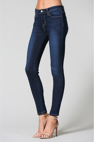 Mid Rise Xtra Lycra Ankle Skinny in Agave