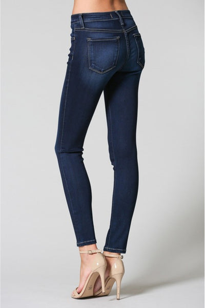 Mid Rise Xtra Lycra Ankle Skinny in Agave