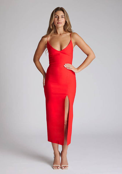 Palmer Red Midaxi Dress