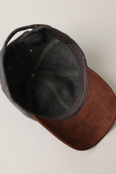 Wool Charcoal & Brown Hat