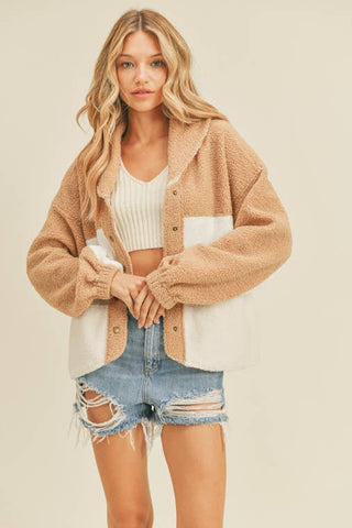 Contrast Sherpa Jacket