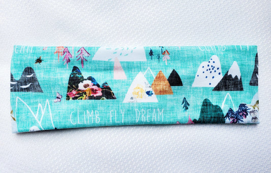 Headband Happy AK Mountain Collection-Local-"Climb Fly Dream"-Bottoms Up Boutique-Anchorage AK