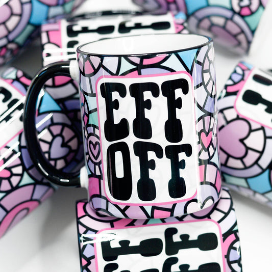 Eff Off Colorful Ceramic Mug-Home-Bottoms Up Boutique-Anchorage AK