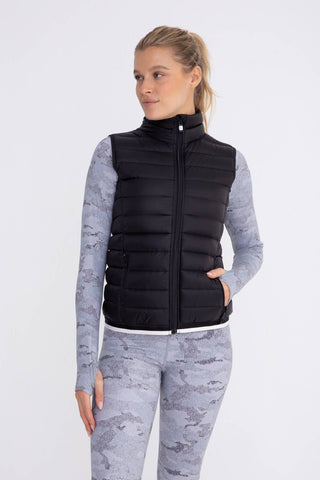 Mock Neck Padded Puffer Vest