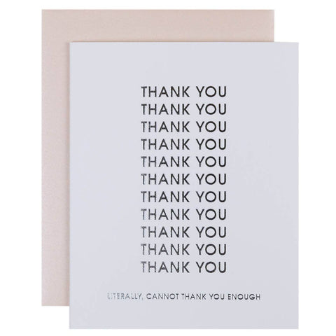 "Cannot Thank You Enough" Card