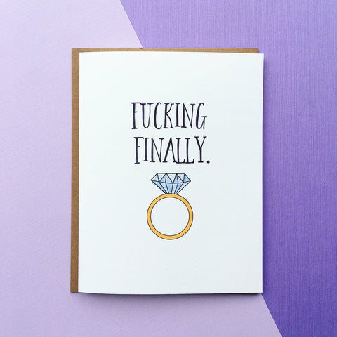 Finally Wedding Greeting Card