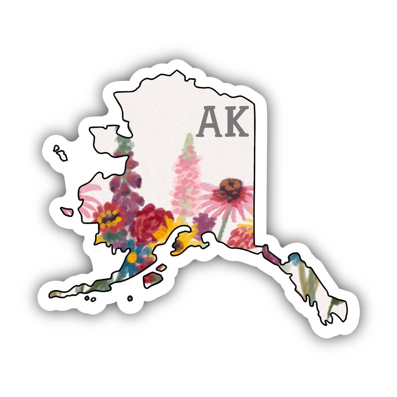 Alaska Painterly Pattern Sticker