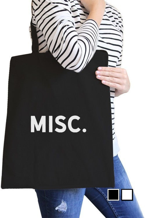 Misc. Re-Usable Black Tote Bag-Purses-Bottoms Up Boutique-Anchorage AK