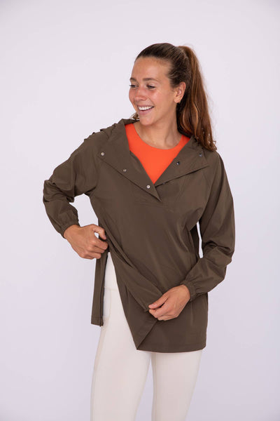 Waterproof Snap Front Relaxed Pullover