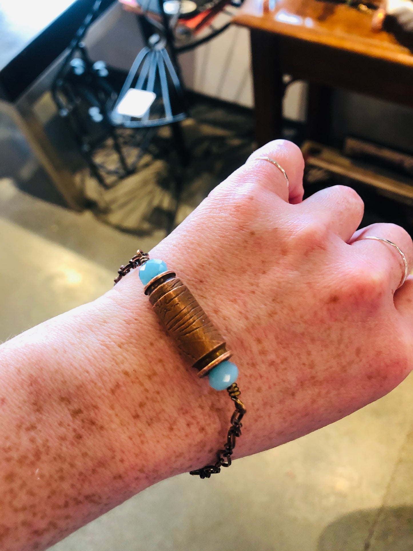 Bullet Casing Hand Etched Bracelet-Local-Bottoms Up Boutique-Anchorage AK