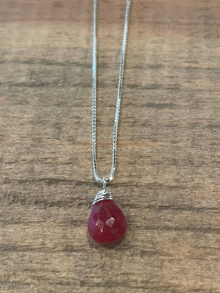 Ruby Stone Choker Necklace