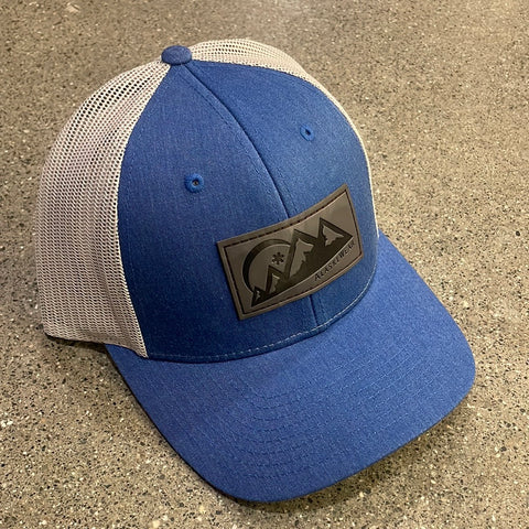 Curved Bill - Royal Blue, White Mesh