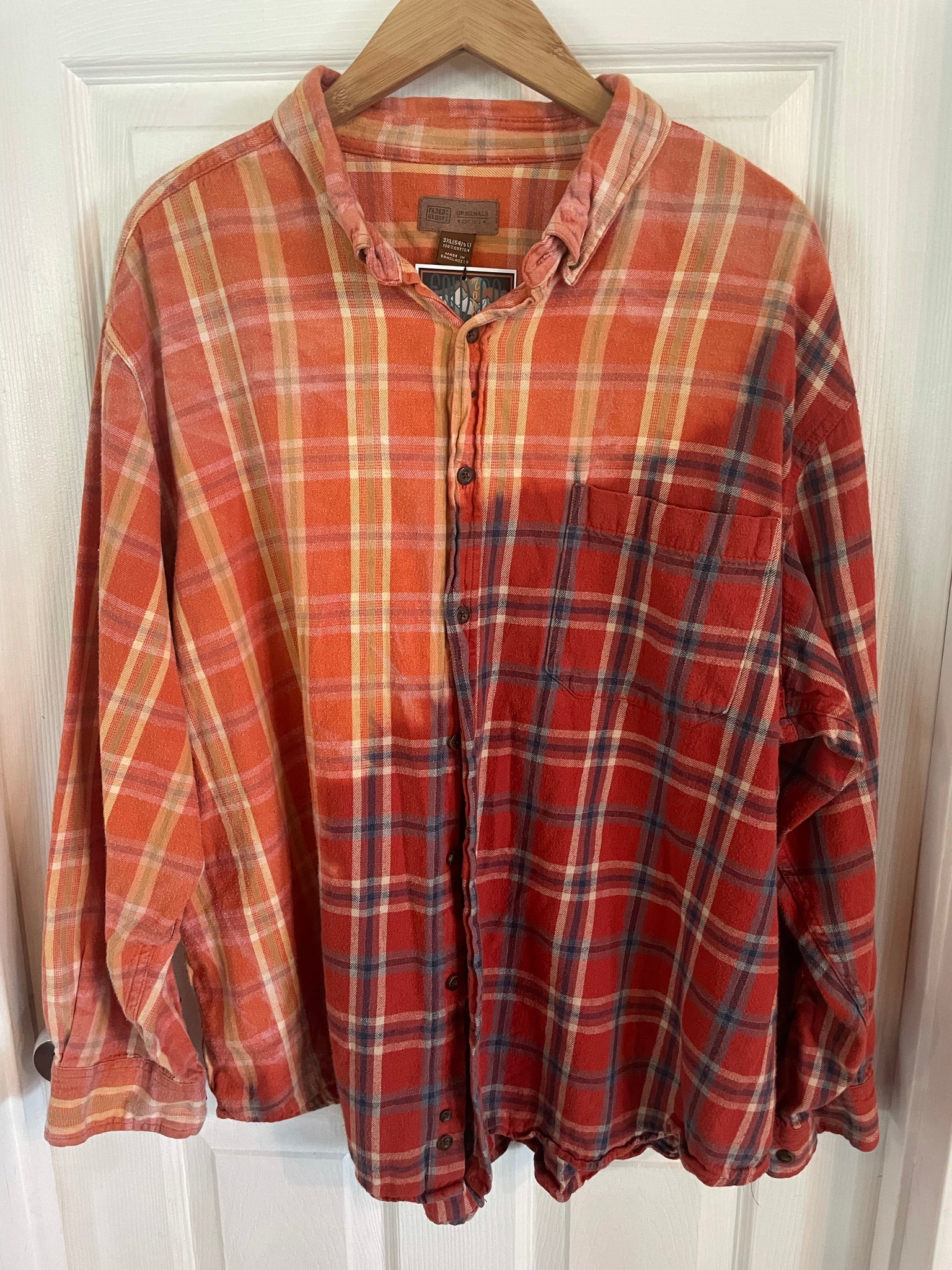 Cold Moon Collective Flannel - Orange/Red/Blue 3XL