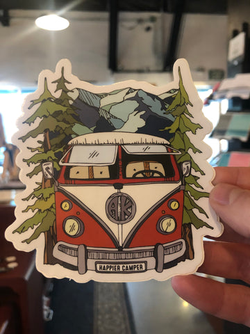 Happier Camper Sticker