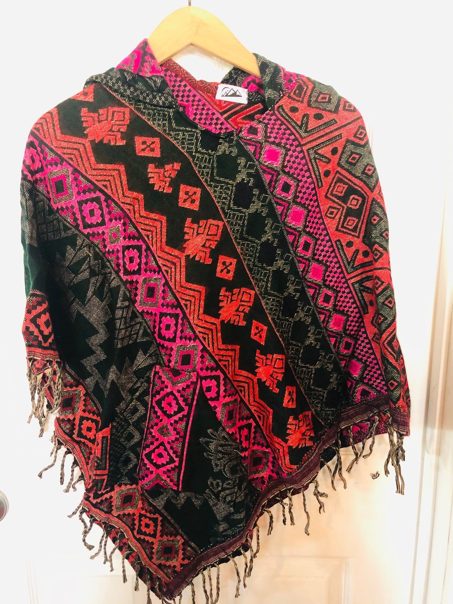 AlaskiWear Adult Blanket Poncho Long-Kimonos, Cardigans & Wraps-4-Bottoms Up Boutique-Anchorage AK