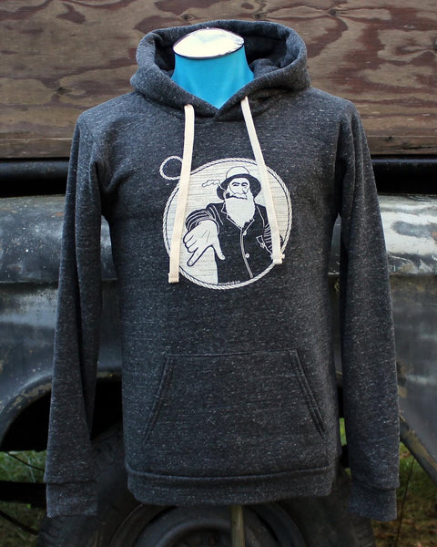 Captain Doug Pullover Hoodie in Charcoal