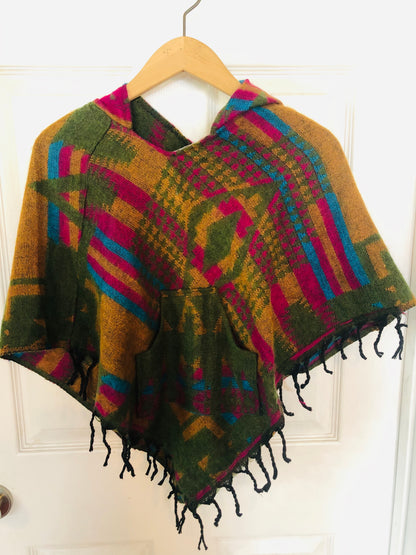 AlaskiWear Kids Poncho XL (6-8)-Local-Green-Bottoms Up Boutique-Anchorage AK