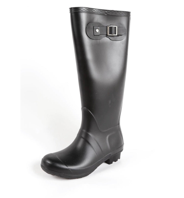 Rain Boots in Grey w/ buckles