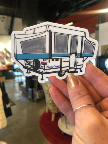 Pop Up / Happy Camper Sticker