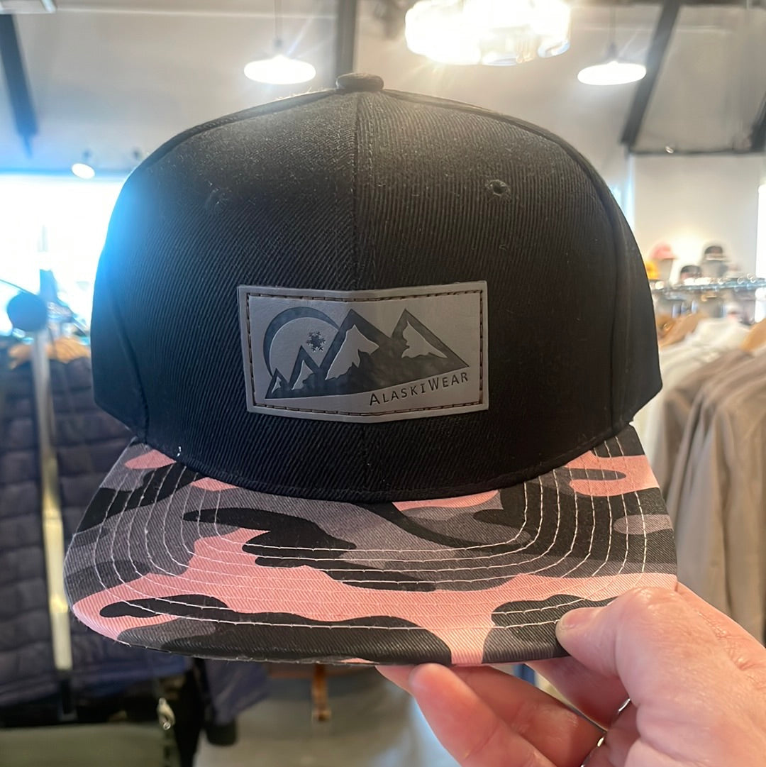 Alaskiwear Adult Trucker - Black w/ Pink Camo Bill-Hat-Bottoms Up Boutique-Anchorage AK
