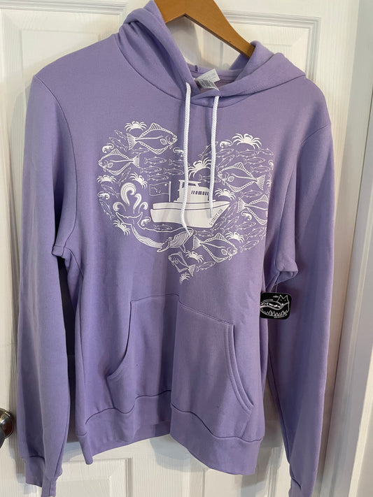 AK Ocean Love Lavender-Sweatshirt, Hoodies & Windbreakers-Bottoms Up Boutique-Anchorage AK