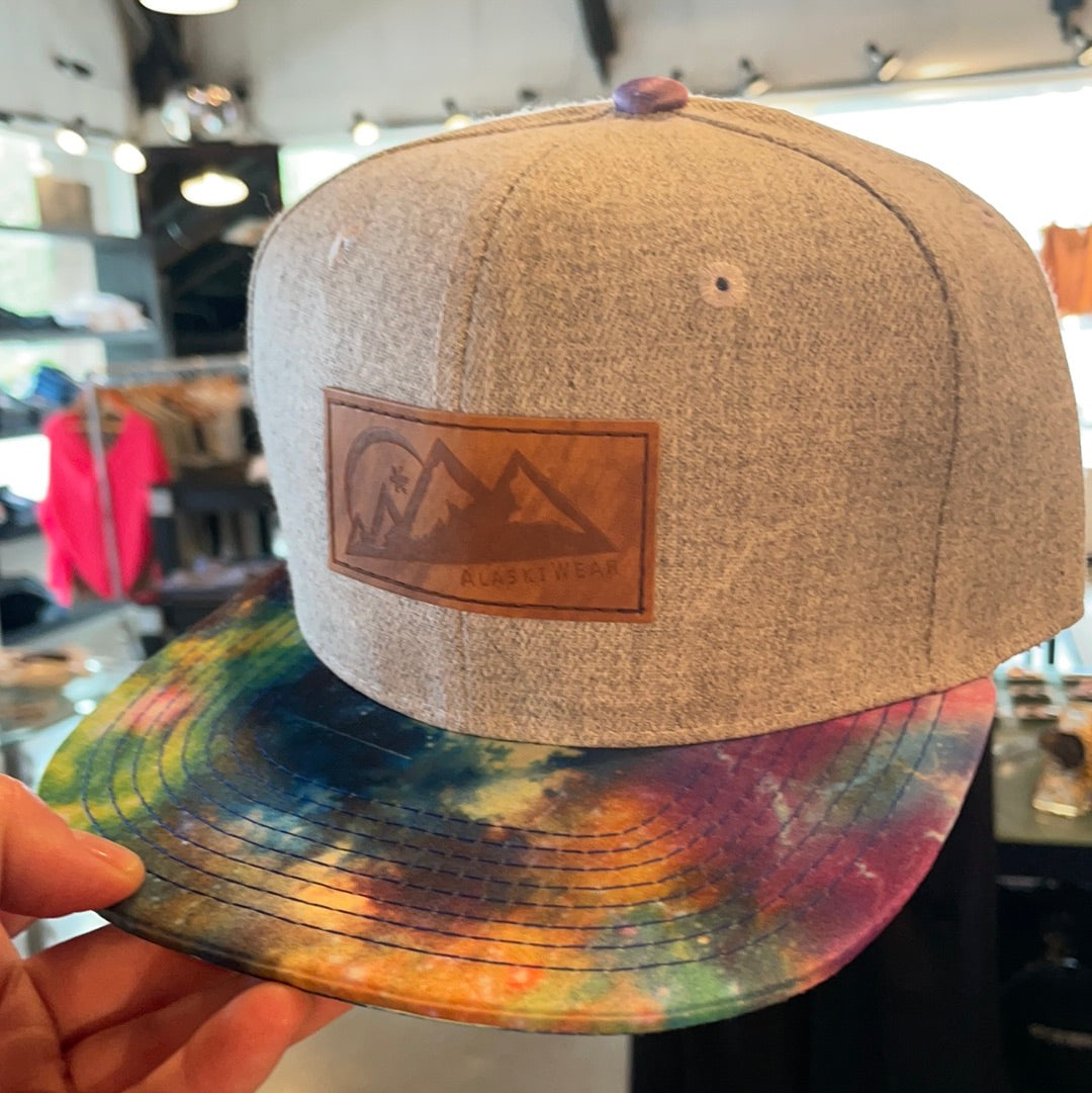 Alaskiwear Adult Trucker - Grey Purple Galaxy Trucker Hat-Hat-Bottoms Up Boutique-Anchorage AK