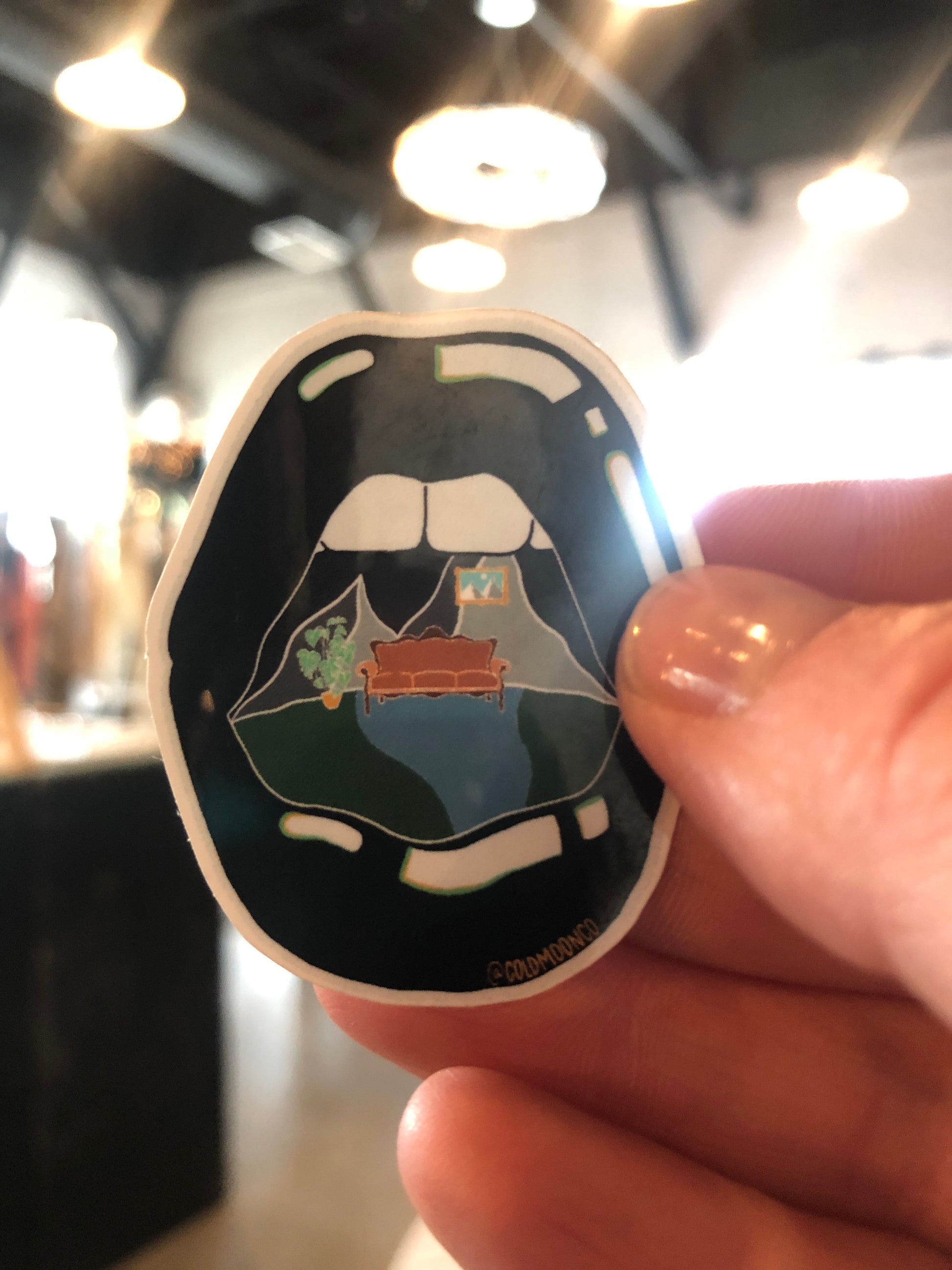 Small Lippy Camper Sticker-Stickers-Bottoms Up Boutique-Anchorage AK