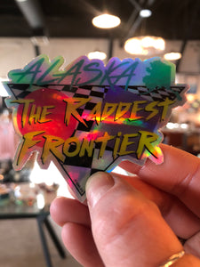 Alaska The Raddest Frontier Foil Sticker