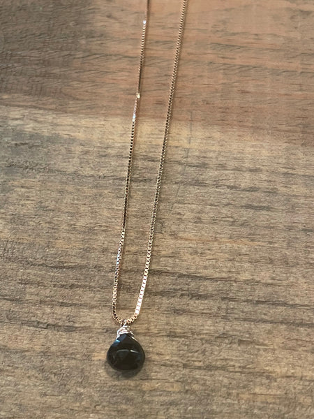Black Spinel Stone Choker Necklace
