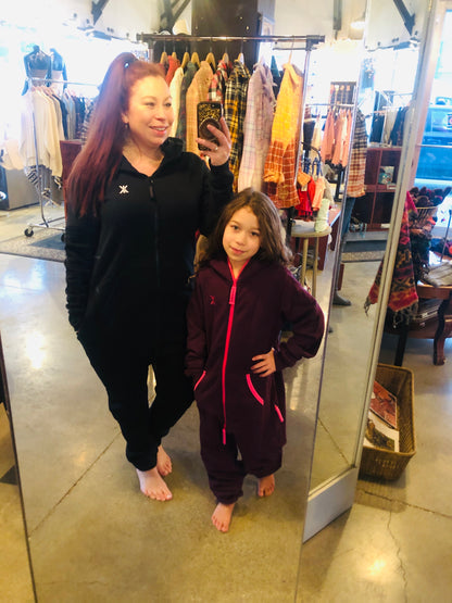 Onepiece Adult Onesie 2.0 in Black-Onesie-Bottoms Up Boutique-Anchorage AK