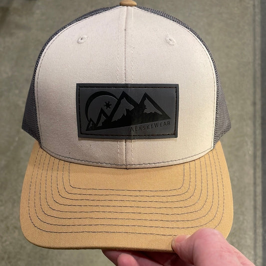 Curved Bill - Cream, Mustard, Grey-Bottoms Up Boutique-Anchorage AK