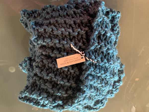 Hand Knit Infinity Scarf