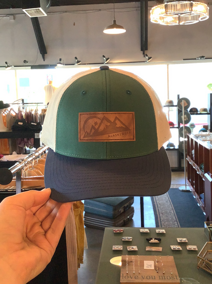 Adult Alaskiwear Curved Bill Hat- Assorted-Hat-Green/Blue-Bottoms Up Boutique-Anchorage AK