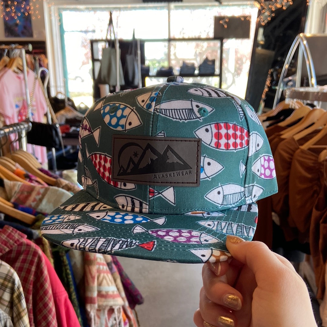 AlaskiWear Kids Trucker Hat - Fish-Hat-Bottoms Up Boutique-Anchorage AK