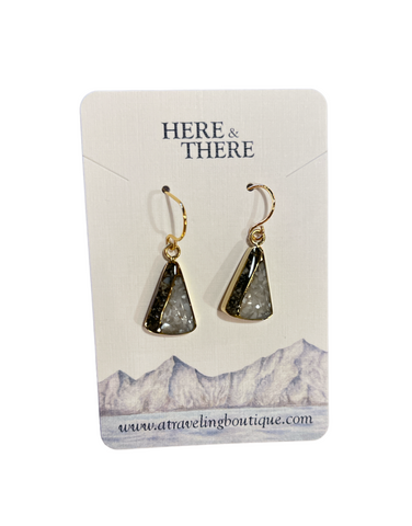 Small Destination Triangle Earrings