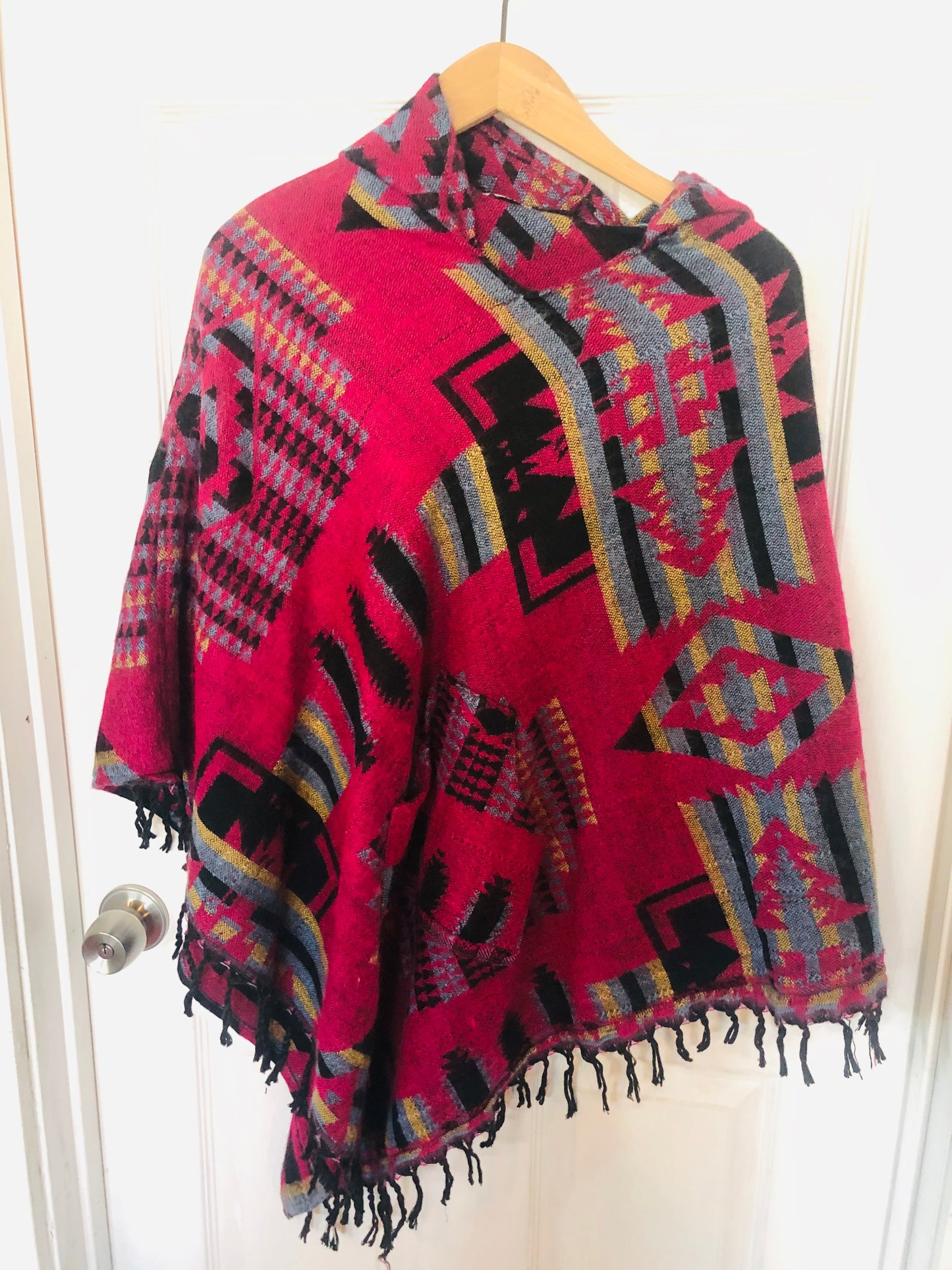 AlaskiWear Adult Blanket Poncho Long-Kimonos, Cardigans & Wraps-7-Bottoms Up Boutique-Anchorage AK