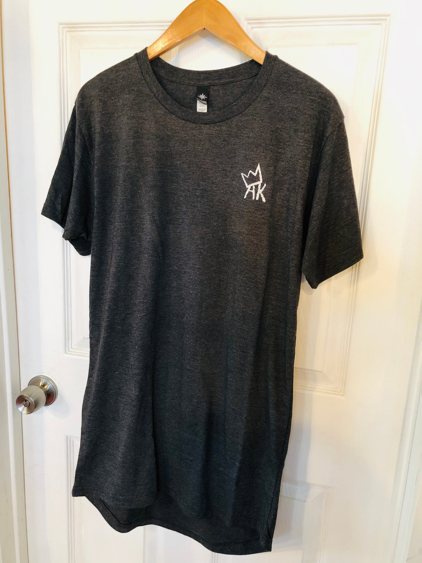 AK is King Grey Long T-Local-Bottoms Up Boutique-Anchorage AK