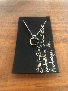 Extra Small Circle Necklace in Sterling Silver
