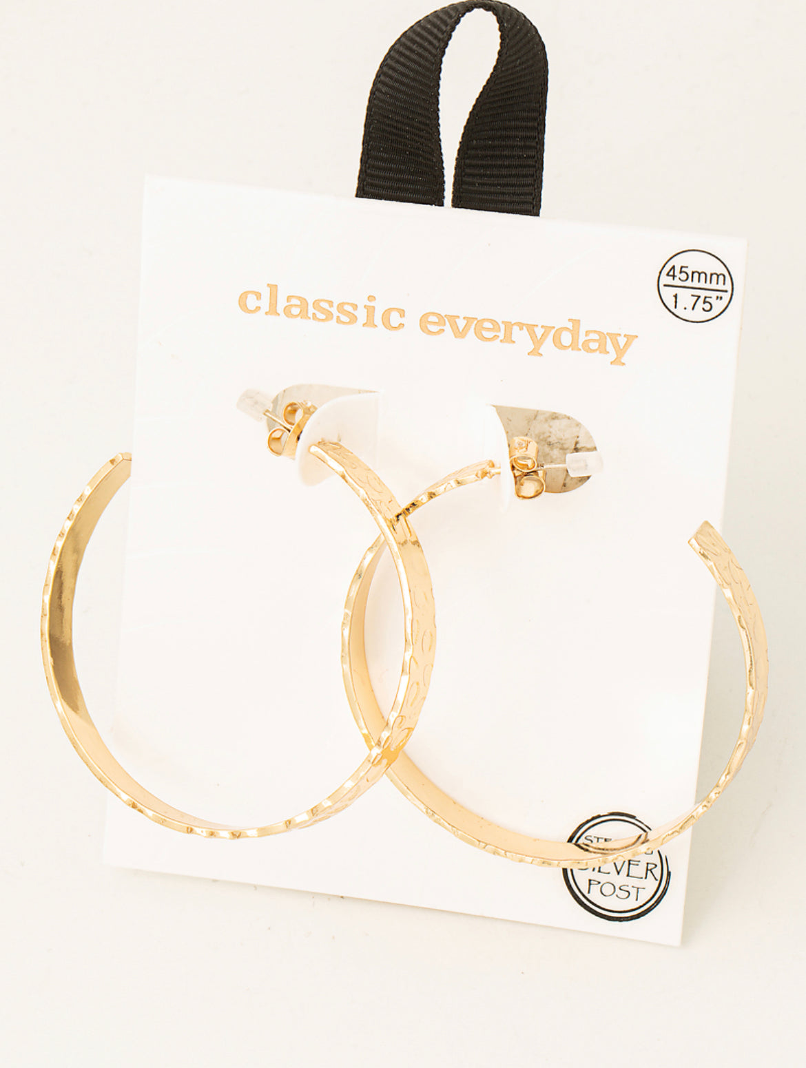 Hammered Leopard Hoop Earrings-Jewelry-Bottoms Up Boutique-Anchorage AK