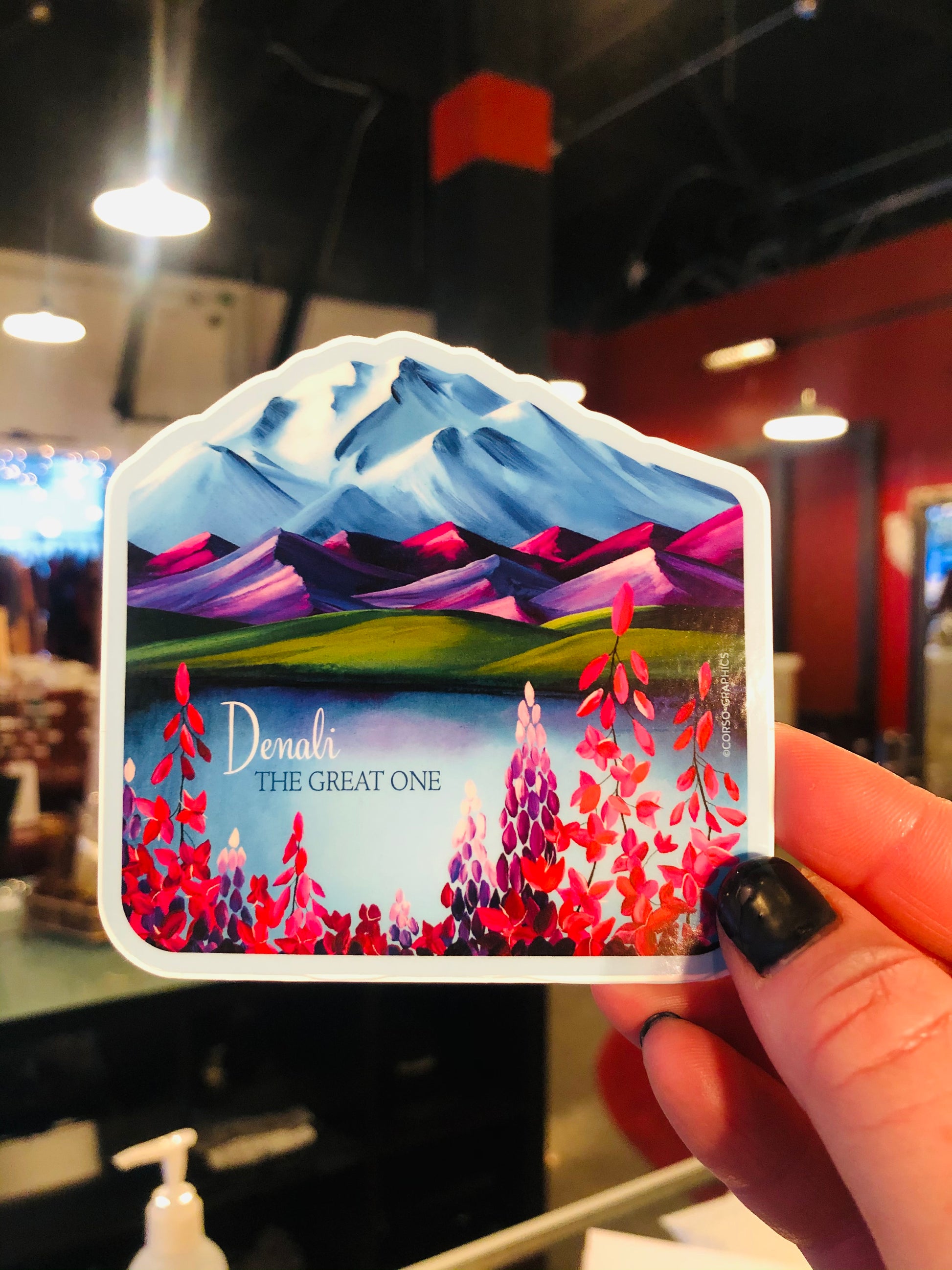 Denali The Great One Sticker-Local-Bottoms Up Boutique-Anchorage AK