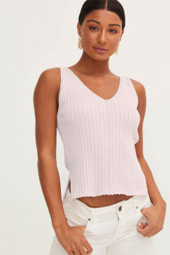 Lavender Rib Tank