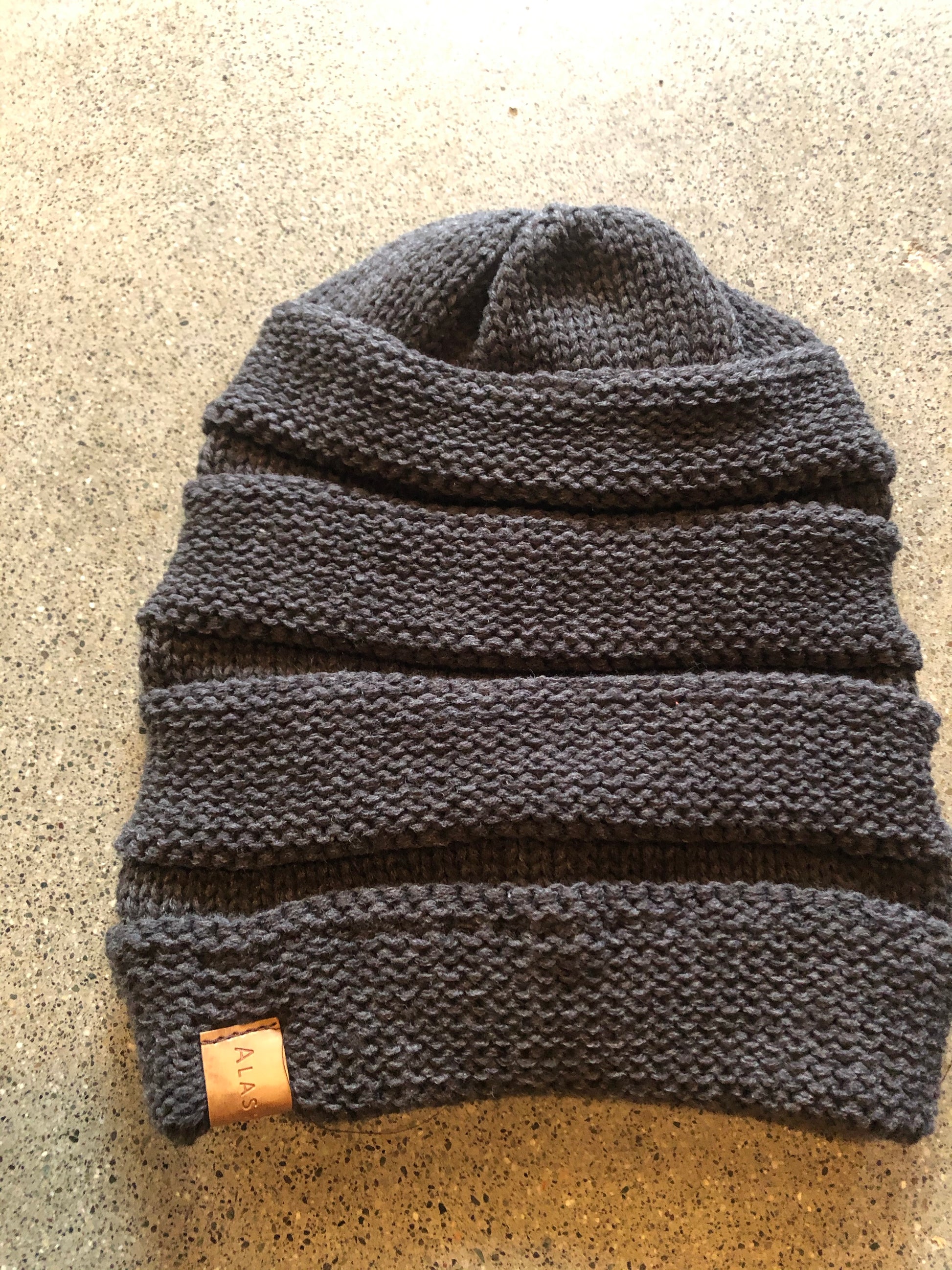 Slouchy Panel Beanie Assorted-Hat-Charcoal-Bottoms Up Boutique-Anchorage AK