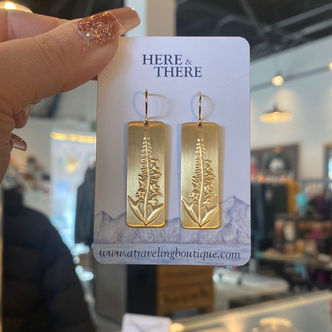 Raised Fireweed Earrings