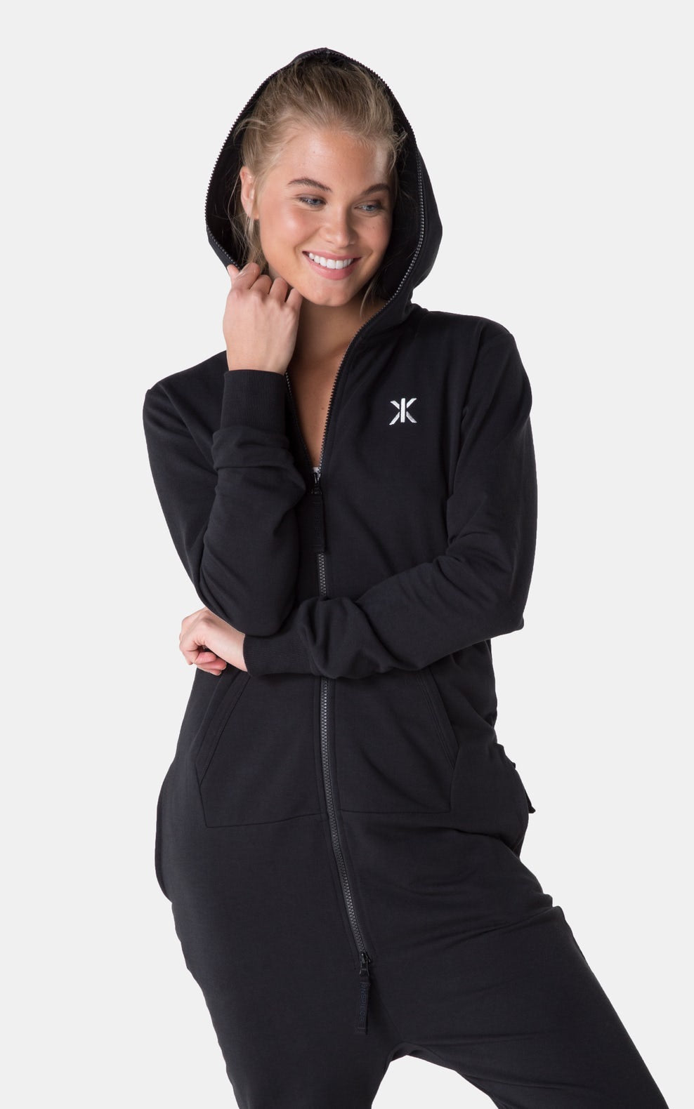 Onepiece Adult Onesie 2.0 in Black-Onesie-Bottoms Up Boutique-Anchorage AK