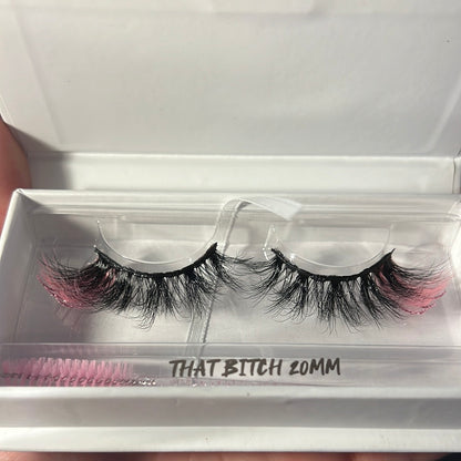 Silk Synthetic Blend Lashes-Body-Pink That Bitch w/ Spoolie 20mm-Bottoms Up Boutique-Anchorage AK