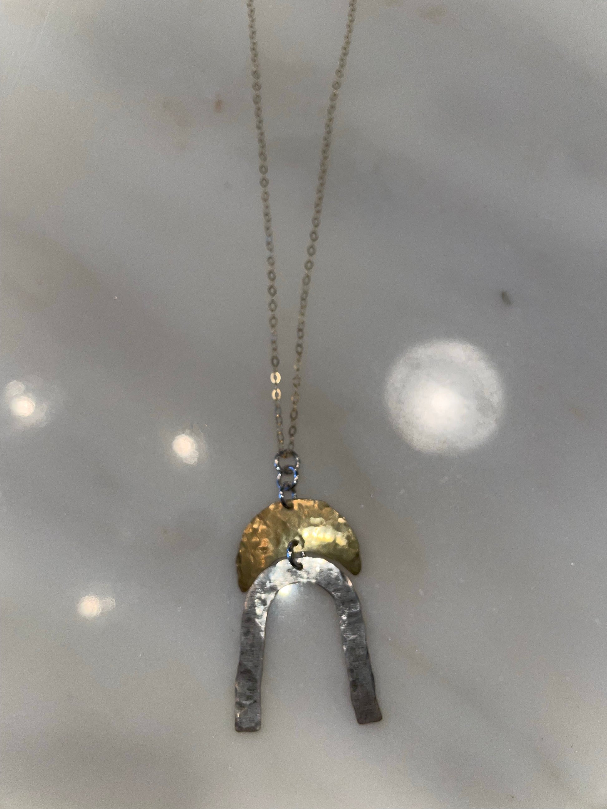 U- Shaped Multi-Toned Necklace-Bottoms Up Boutique-Anchorage AK