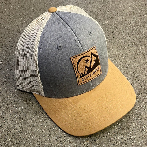 Curved Bill - Mustard, Grey, Cream