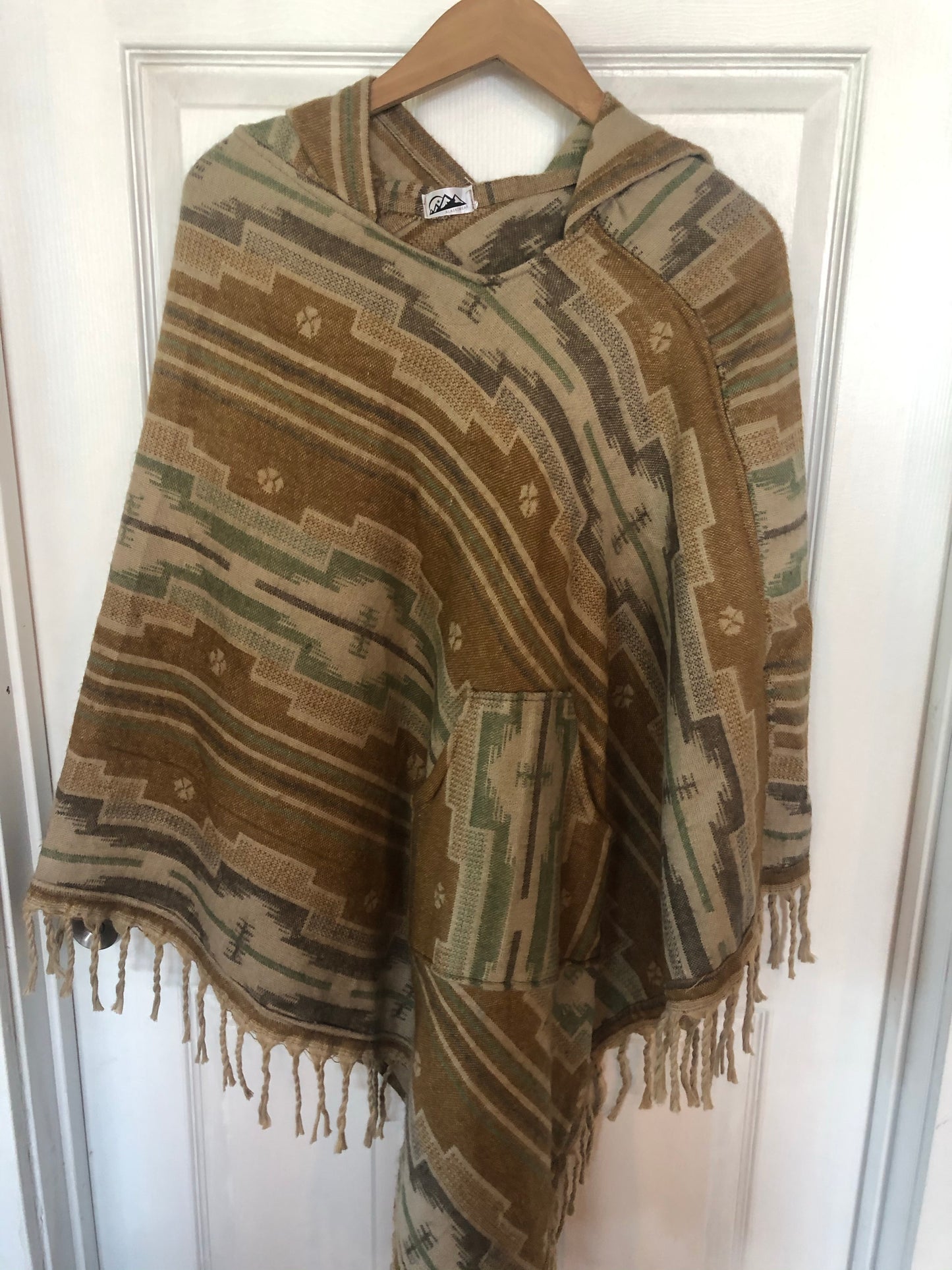 AlaskiWear Adult Blanket Poncho Long-Kimonos, Cardigans & Wraps-10-Bottoms Up Boutique-Anchorage AK